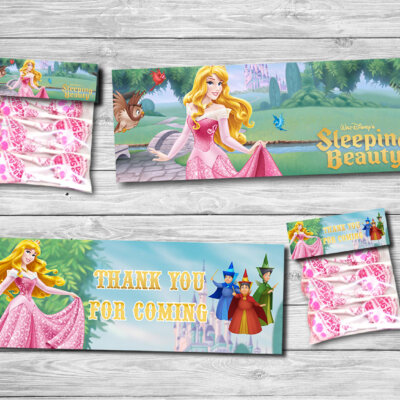 Disney Princess Aurora Cupcake toppers, Princess Aurora Cupcake toppers, Sleeping Beauty Cupcake toppers, Printable Party Favors