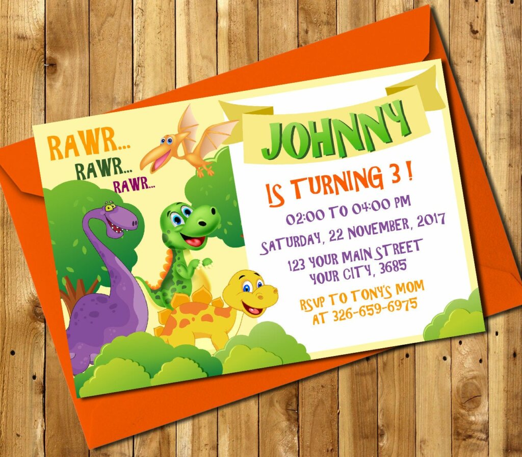 Jurassic World Invitation, Jurassic World Birthday Invitation, Jurassic ...