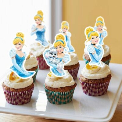 CINDERELLA Cupcake topper, CINDERELLA Gift Cupcake topper, Cupcake topper for CINDERELLA Birthday, Party Cupcake topper