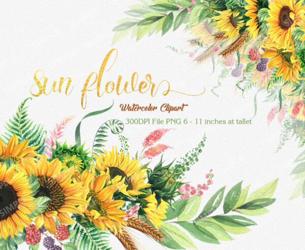 Free Free 134 Free Sunflower Wreath Clipart SVG PNG EPS DXF File